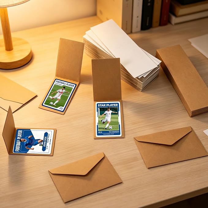 Klmnop 100 Pack 3" x 4.5" Cardboard Card Sleeves - Image 5