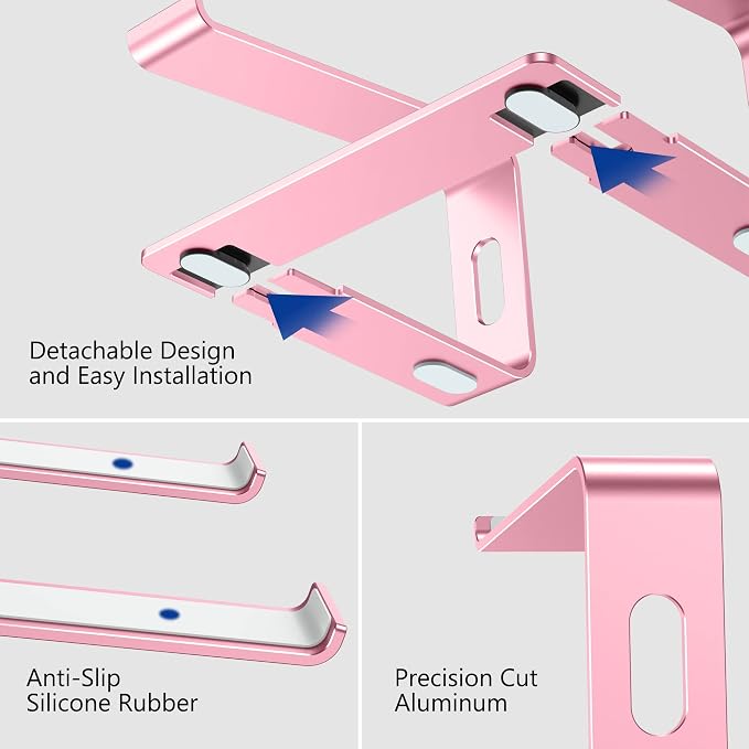 BESIGN LS03 Aluminum Laptop Stand, Ergonomic Detachable Computer Stand - Image 5