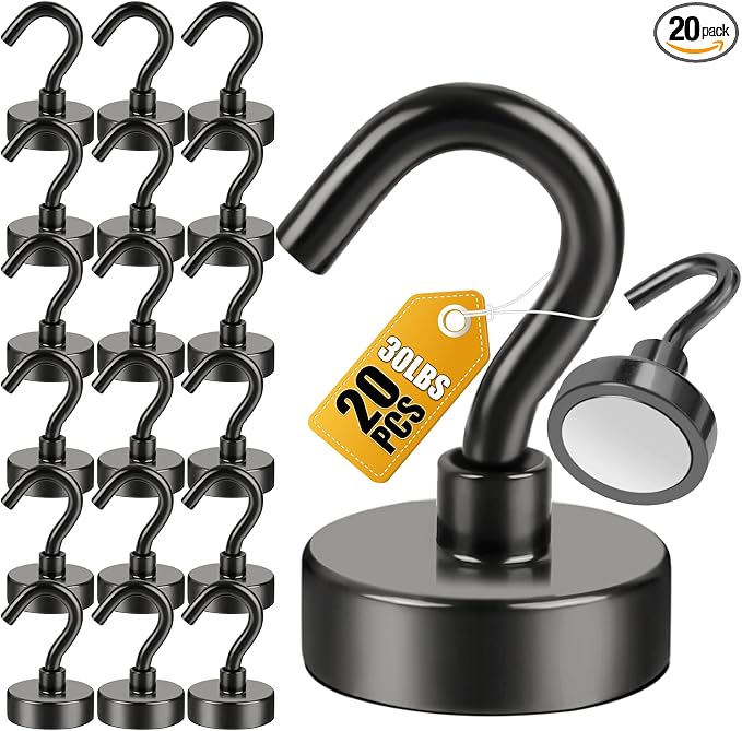 DIYMAG Magnetic Hooks for Refrigerator, Extra Strong Cruise Hook, Heavy Duty by DIYMAG