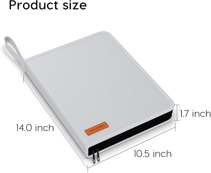 Important Document Organizer Zipper Binder, Fireproof Document Bag - Image 7