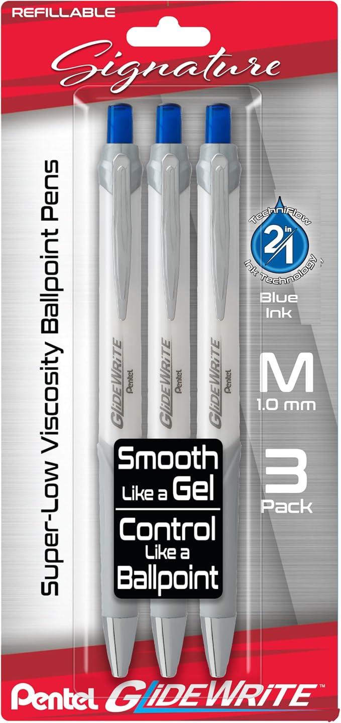 Pentel Glidewrite Signature Ballpoint Pen by PentelofAmerica