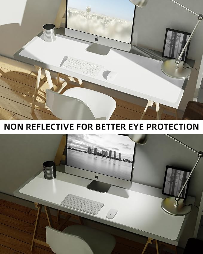 Leather Desk Pad Protector, Mouse Pad, Office Desk Mat, Non-Slip PU Leather - Image 6