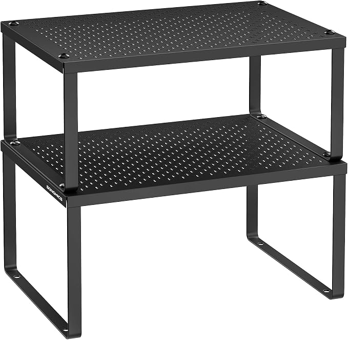 SONGMICS Spice Racks, Countertop Organizers, Shelf Risers, Expandable, Ink by SONGMICSbySONGMICSHOME