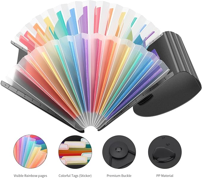 Uquelic Stand Receipt Organizer Folder - Image 4
