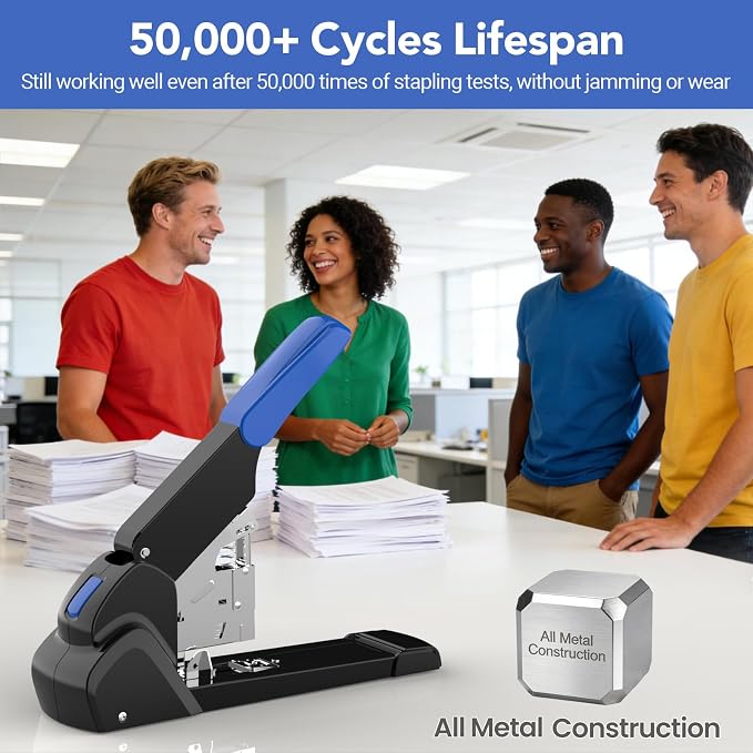 AFMAT Heavy Duty Stapler, 220 Sheets Capacity Stapler - Image 5