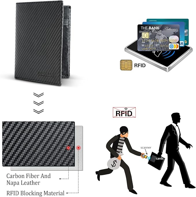 Polare Luxury RFID Blocking Leather Passport Holder Travel Wallet - Image 8