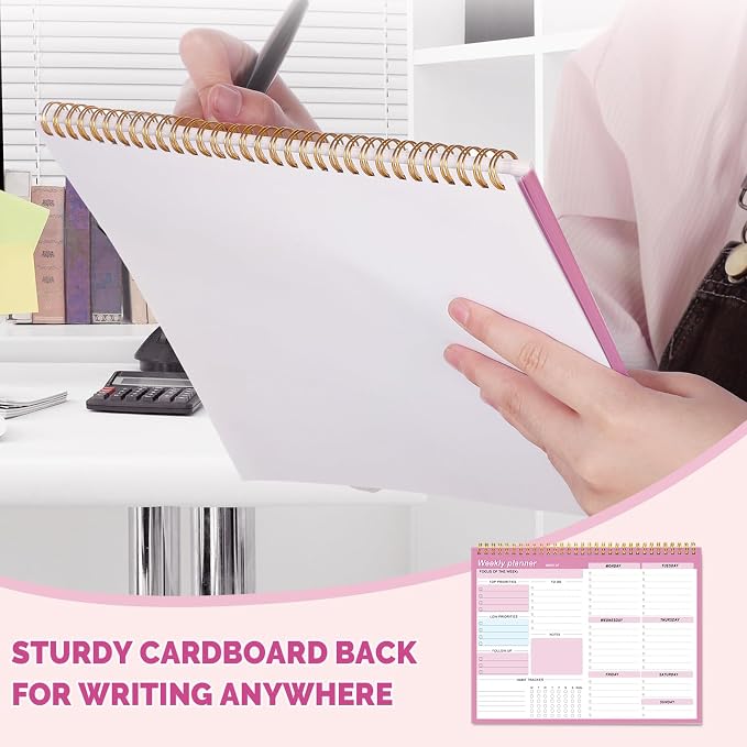 Weekly To Do List Notepad, 8.5''x11'' Weekly Desk Planners - Image 5