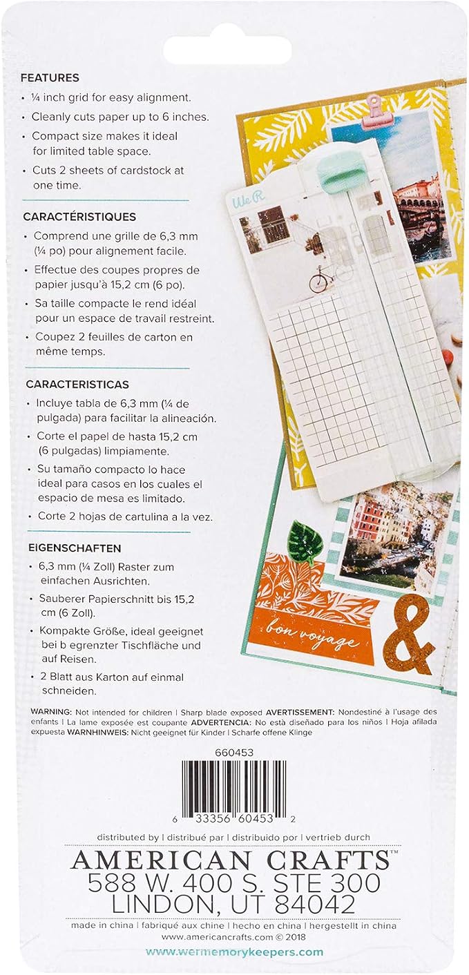 We R Memory Keepers Journal Mini Trimmer-7.25"X3.25" - Image 2