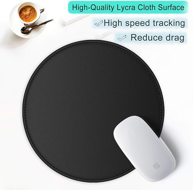 ITNRSIIET Round Mouse Pad with Stitched Edge Premium-Textured Waterproof - Image 6