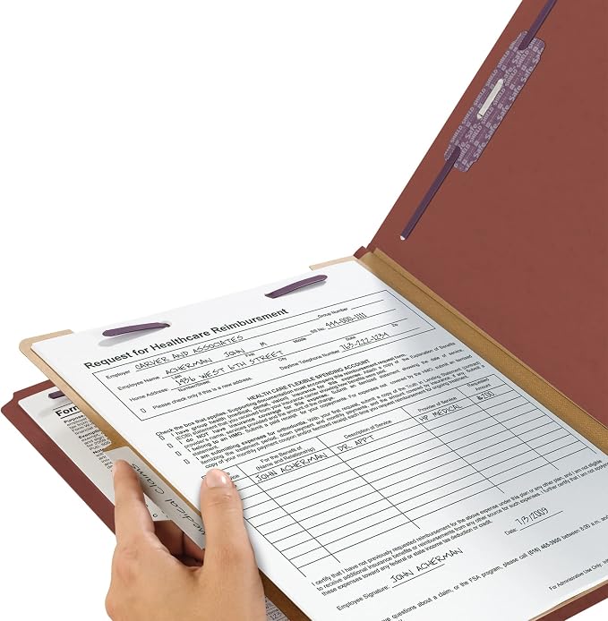 Smead Value Filing 100% Recycled Pressboard Classification File Folder - Image 4