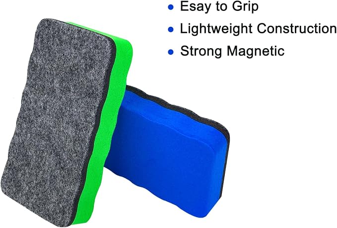 Magnetic Dry Erase Erasers, 8 Pack Whiteboard Erasers, Dry Erase Board Eraser - Image 4