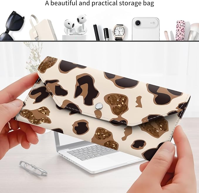 Cash Envelope Wallet Cute PU Leather Envelopes Bag - Image 3