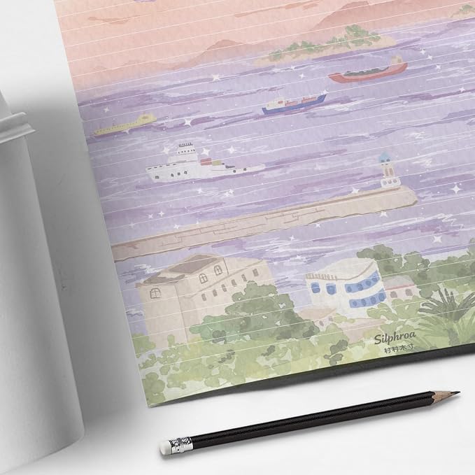 Aesthetic Stationery Notepad, 8.5 x 11 College Ruled Thick Memo Writing Pad | - Image 9