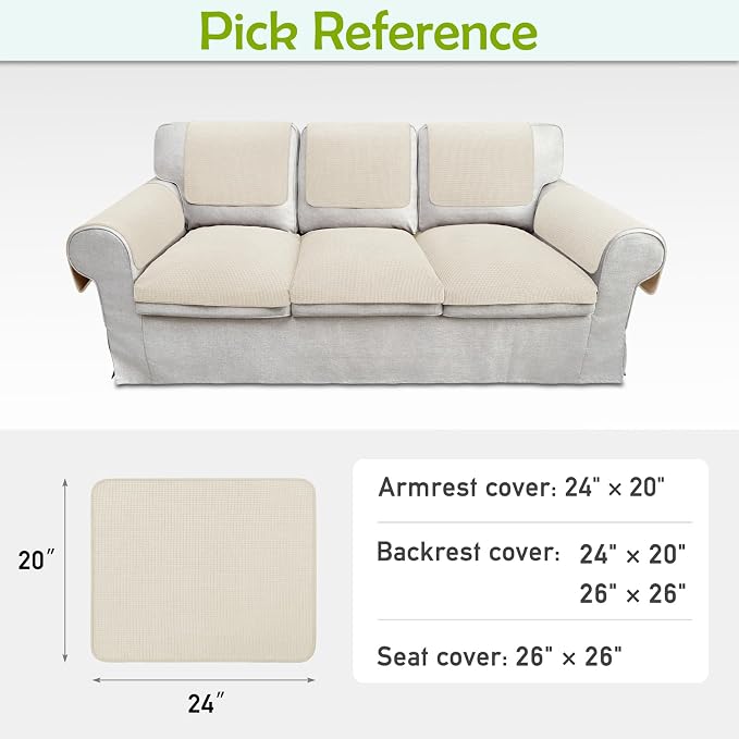 Couch Arm Covers, Sofa Arm Covers, Waterproof Armrest Cover - Image 6