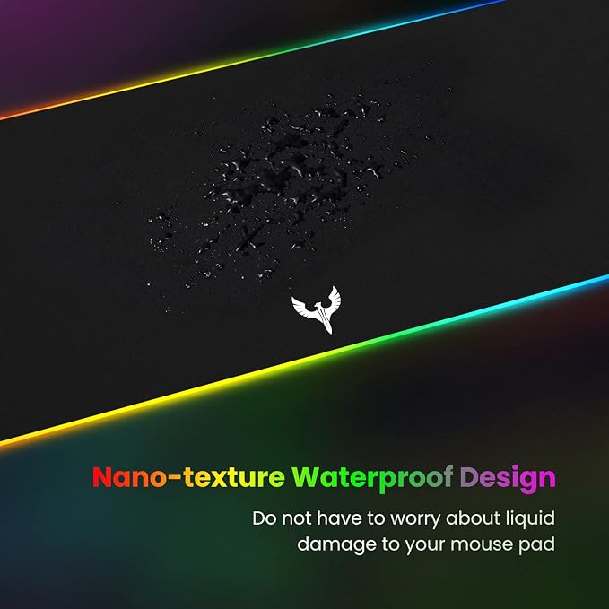 BladeHawks Extra Large RGB Gaming Mouse Pad-14 Light Modes, Extended Soft LED - Image 4