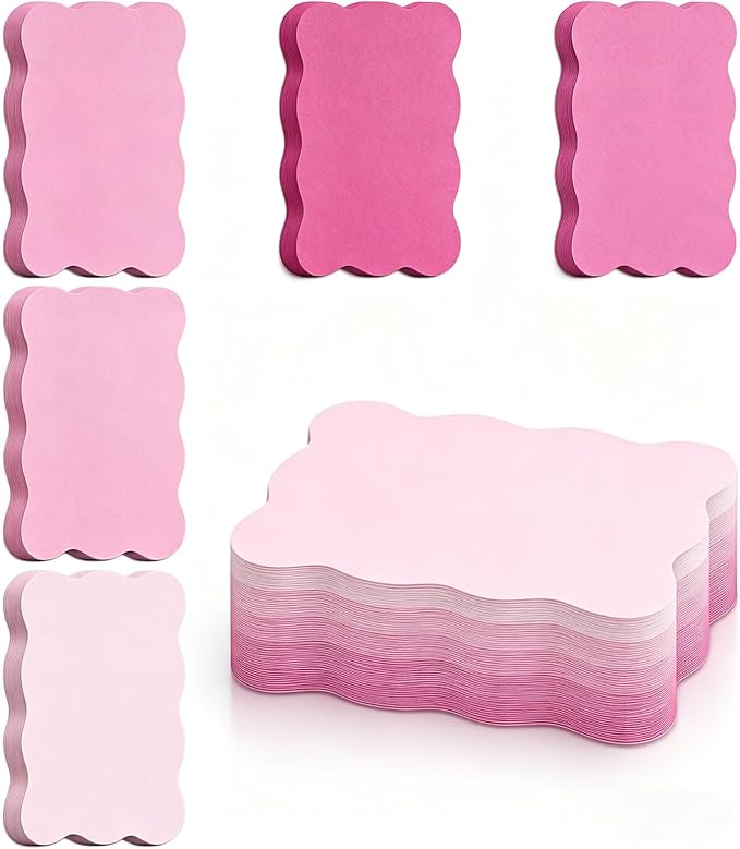 Whaline 150 Pack Pink Index Cards 3 x 5 Inch Colored Cardstock Flashcard 5 by Whaline
