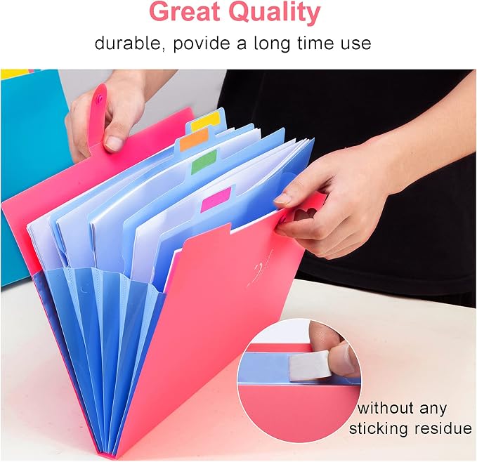 Forvencer Accordion File Organizer, Letter Size, 5 Pocket Expanding File Folder - Image 5