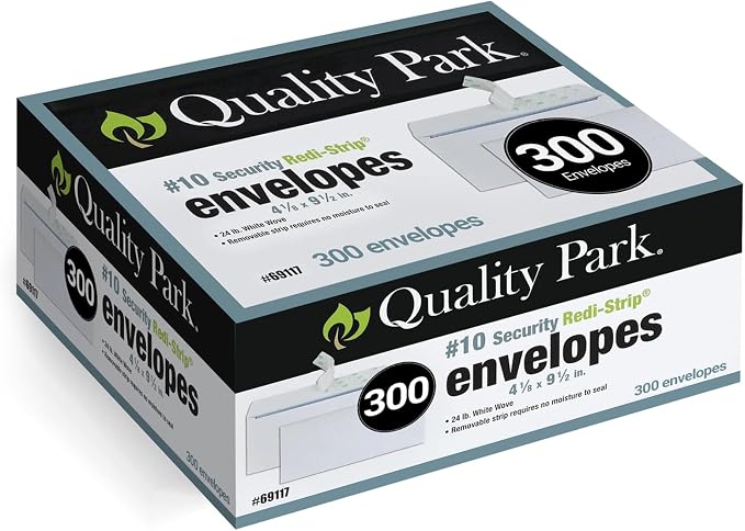 Quality Park Envelopes Letter Size #10 by Quality+Park