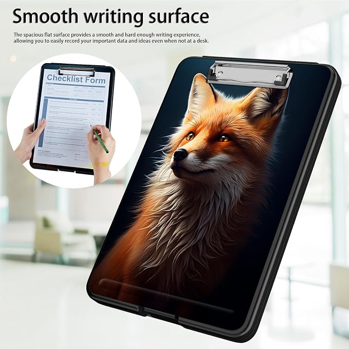 Clipboard with Storage, Office Supplies Nursing Clipboards Folder with Pen - Image 5