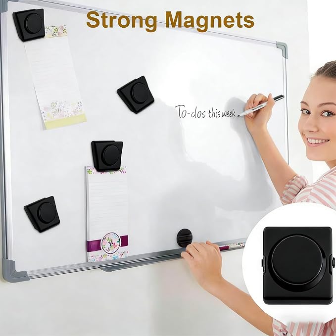 Square Strong Magnetic Clips, 1.2"-16 Pcs, 30 mm, Refrigerator Magnet Clips - Image 4