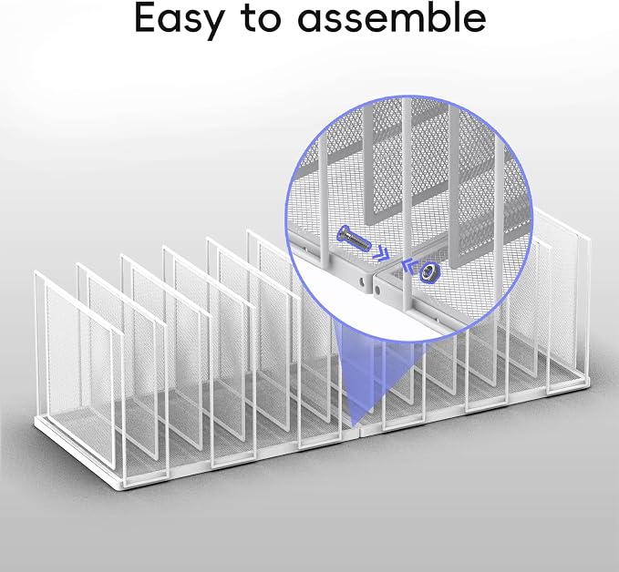 File Organizer for Desk, 11-Section Vertical File Sorter, Paper Holder - Image 5