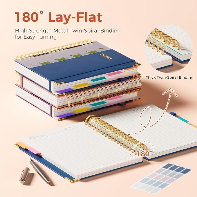 Line Hardcover Spiral Notebook - Image 3