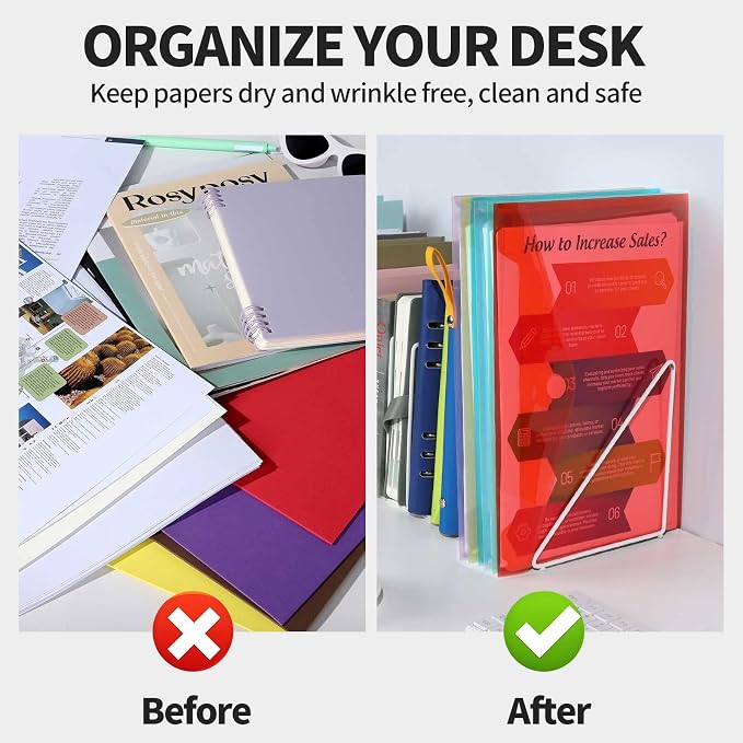 LEOBRO File Folders for Documents, Plastic Envelopes - Image 5