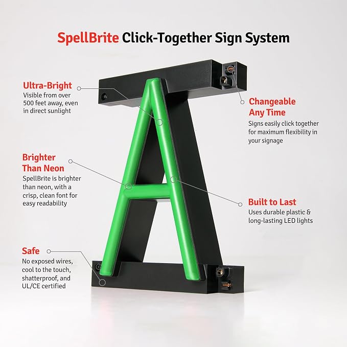 SpellBrite LOBBY Sign | Directional Sign - Image 8