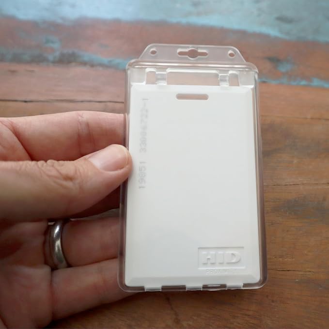 Permanent Locking Hard Plastic Badge Holder - Image 5