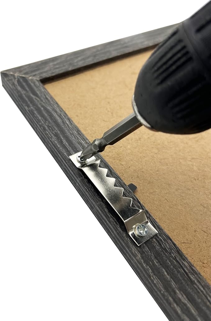 50 Pack Large Sawtooth Picture Hangers Steel Picture Hangers Picture Frames Hangers with Screws Picture Hang Solutions, for Hanging Clock Paintings Artwork Picture Frame Hook Photos (Silver)-DeskLoop Office