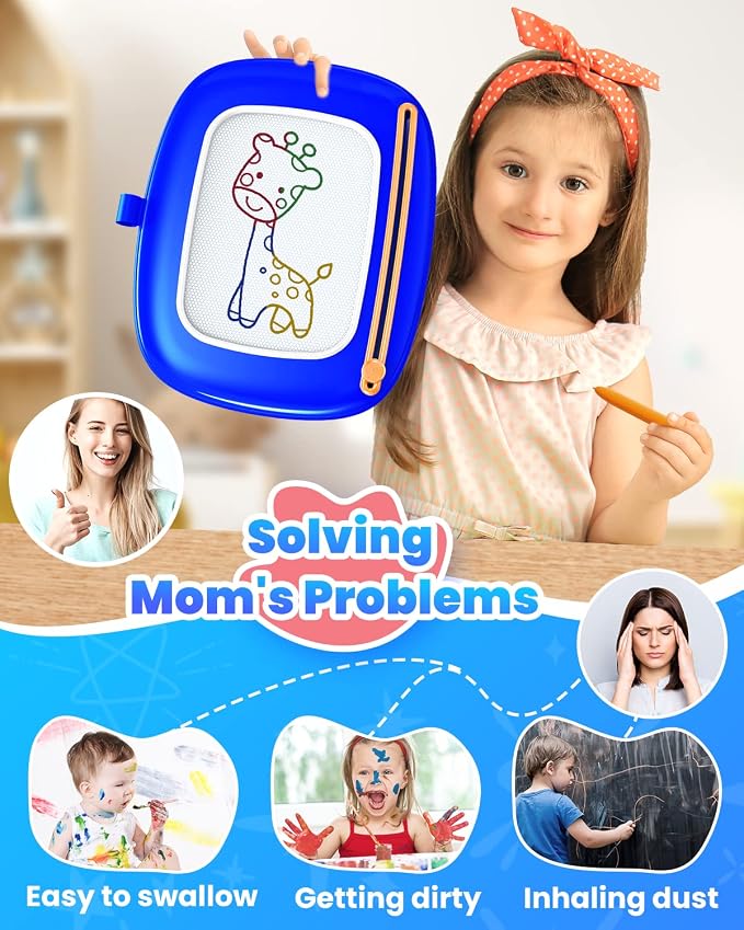 Seimome Toddlers Toys Ages 1-3, Magnetic Drawing Board, Doodle Board Pad - Image 6