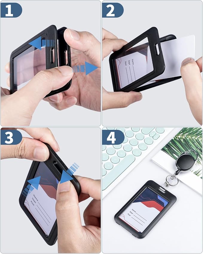 Uniclife 3 Pack ID Badge Holder - Image 4