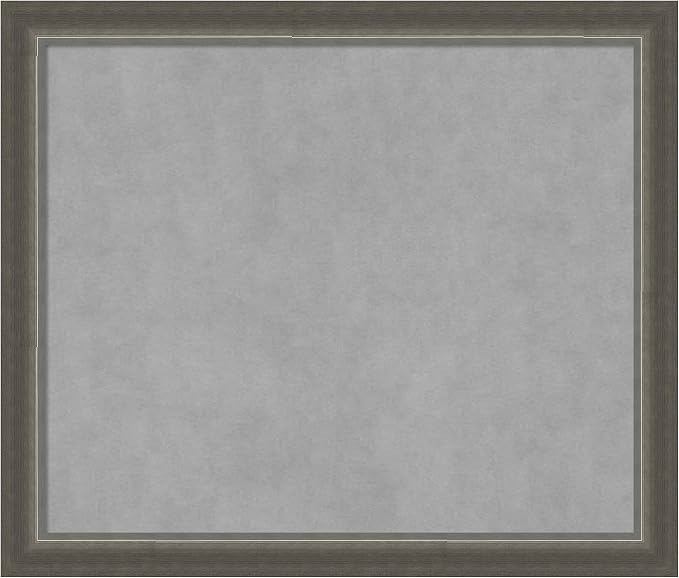 Amanti Art Silver Framed Magnetic Board 23x27 Medium Vision Board by AmantiArt