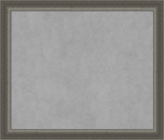 Amanti Art Silver Framed Magnetic Board 23x27 Medium Vision Board by AmantiArt