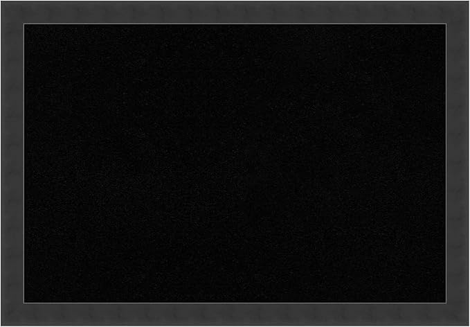 Amanti Art Black Cork Board for Wall, 18x26 Vision Board with Black Wood Frame, Medium Corkboard Office Decor for Home Organization, Modern Contemporary Corkboard Pinboard to display items for home-DeskLoop Office