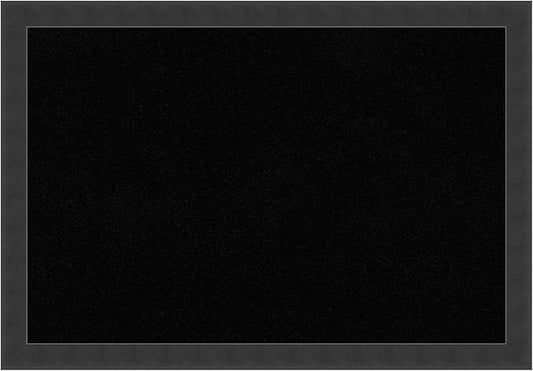 Amanti Art Black Cork Board for Wall, 18x26 Vision Board with Black Wood Frame, Medium Corkboard Office Decor for Home Organization, Modern Contemporary Corkboard Pinboard to display items for home-DeskLoop Office