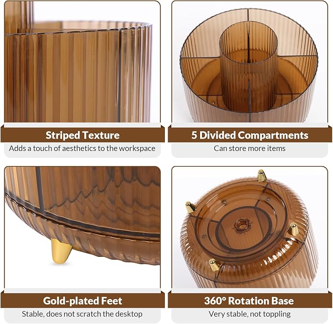 SKYDUE Rotating Pencil Pen Holder, Pen Organizer - Image 4