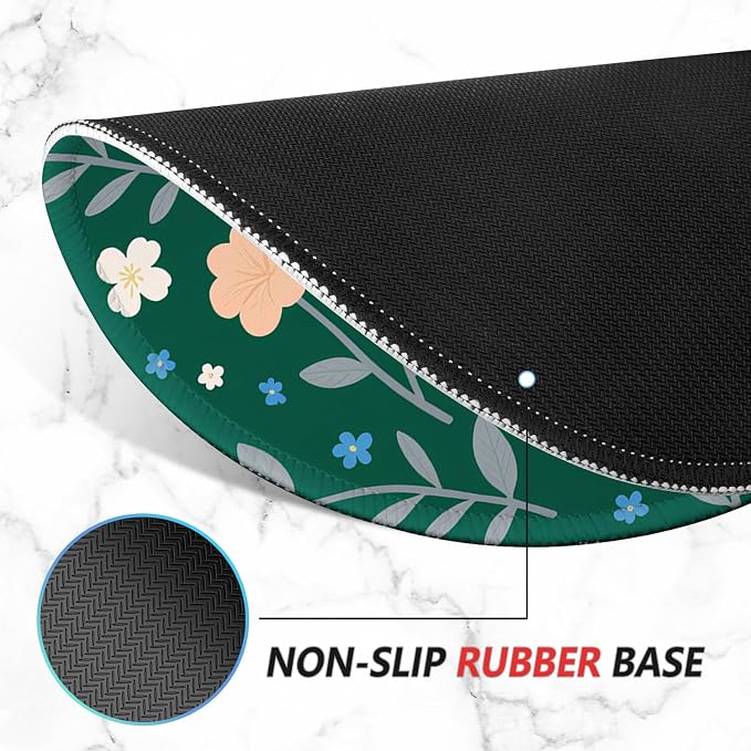 ITNRSIIET Mouse Pad Non-Slip Rubber Base Smooth Surface Stitched Edges - Image 4