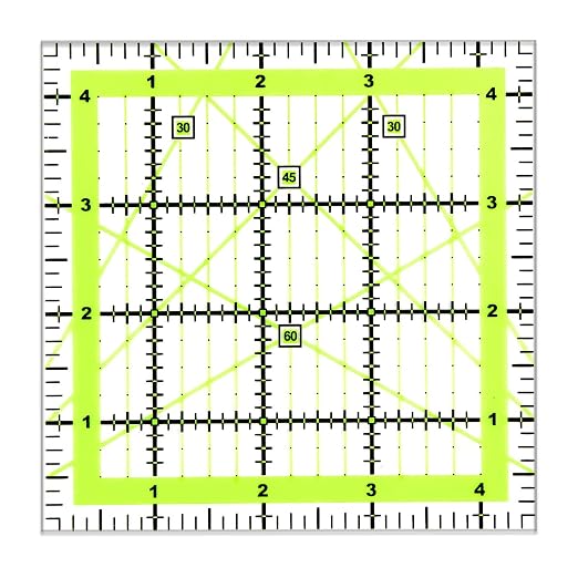 UOOU Quilting Ruler, Square Quilting Rulers Fabric Cutting Ruler Acrylic by UOOU