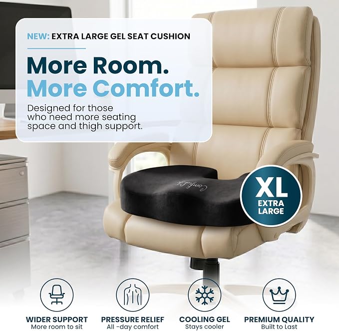 ComfiLife Extra Large Gel & Memory Foam Seat Cushion - Image 2