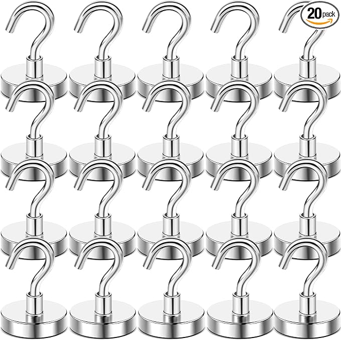 DIYMAG Magnetic Hooks, 85 LB Heavy Duty Strong Magnet by DIYMAG