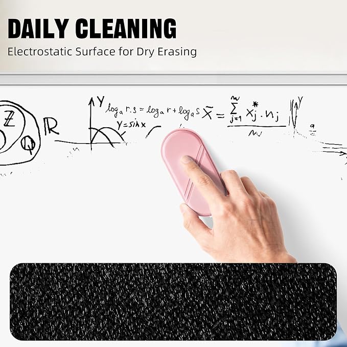 Dry Erase Board Eraser, Magnetic Detachable Whiteboard Eraser 2-Pack, Glass - Image 3