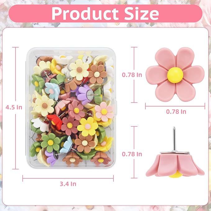 Push Pins, Cute Decorative Thumb Tacks - Image 3