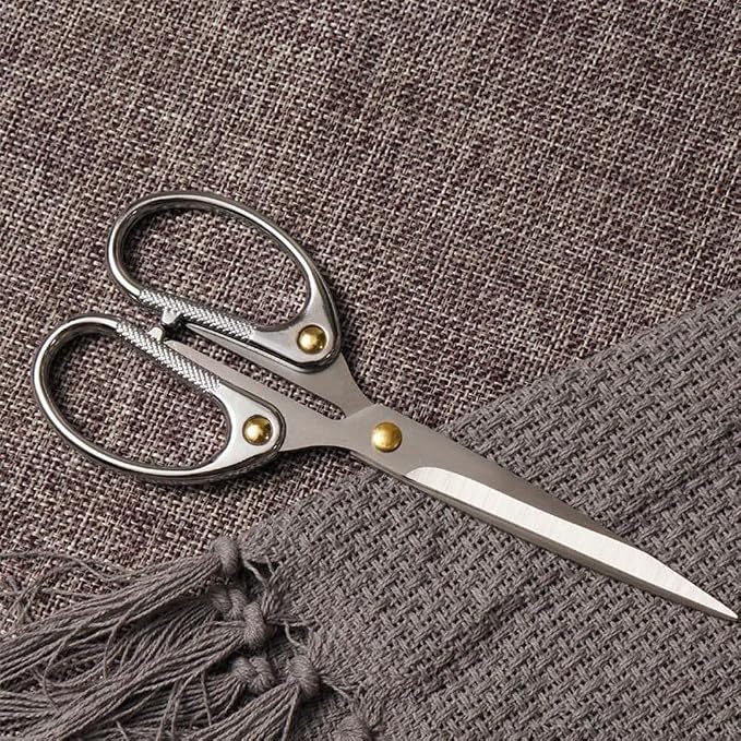 6.3" All Stainless Steel Office Scissors, Ultra Sharp Blade Shears, Sturdy - Image 5