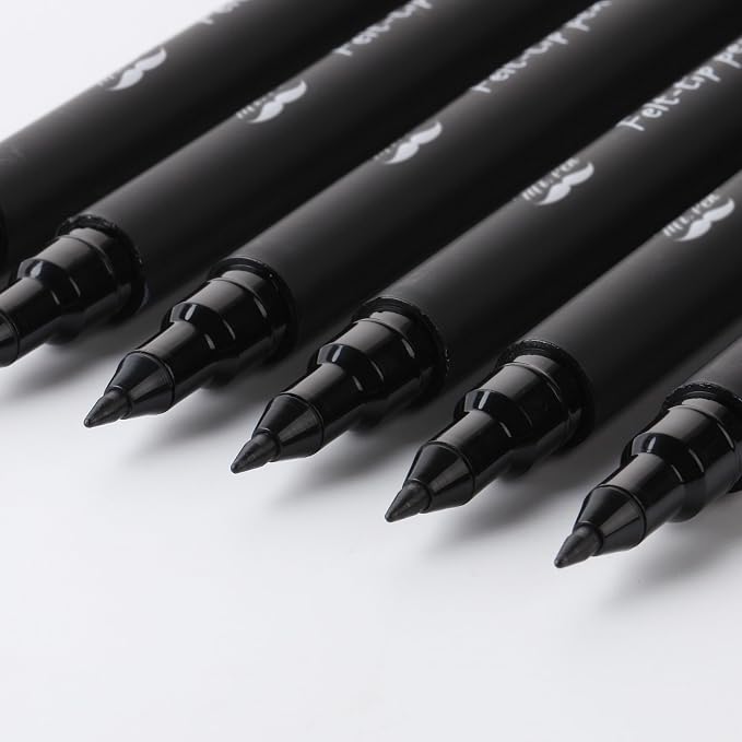 Mr. Pen- Black Felt Tip Pens, Fine Point, 6 Pack, Fast Drying, No Smear | Bible - Image 4