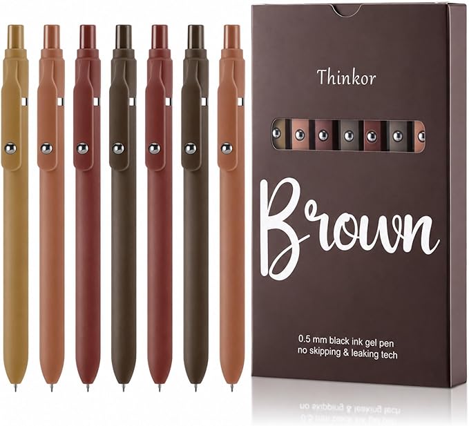 thinkor Gel Pens Black Ink, Cute Office School Supplies Gifts by Thinkor