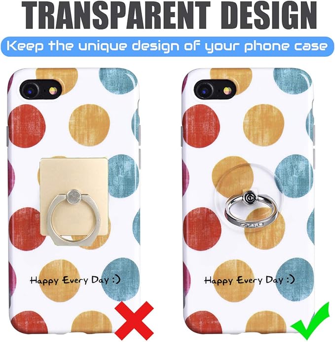 Transparent Phone Ring Holder Grip - Image 3