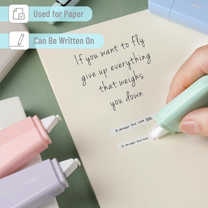 Mr. Pen- Aesthetic Correction Tape Bulk, 0.2" x 197", Pastel Colors | Cute - Image 6