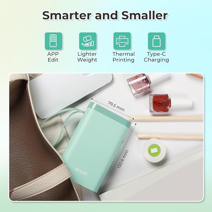 Nelko Label Maker Machine with Tape, P21 Bluetooth Label Printer, Wireless Mini - Image 3