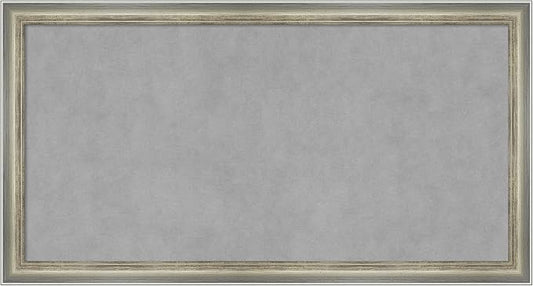 Amanti Art Silver Framed Magnetic Board 14x26 Small Vision Board by AmantiArt